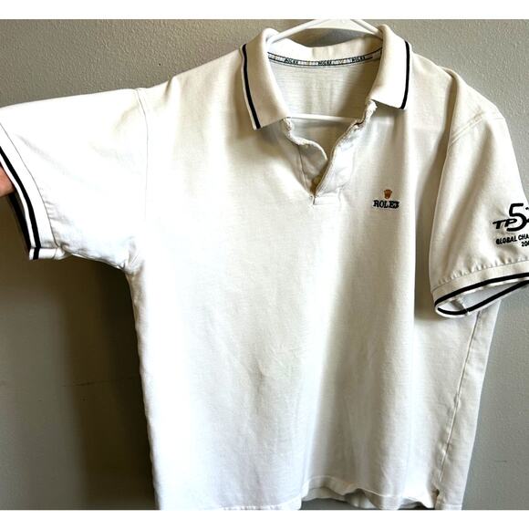 VTG Rolex Polo Shirt Mens L Rare Golf TP 52 Global Championship 2006 Retro Y2K - Picture 1 of 14